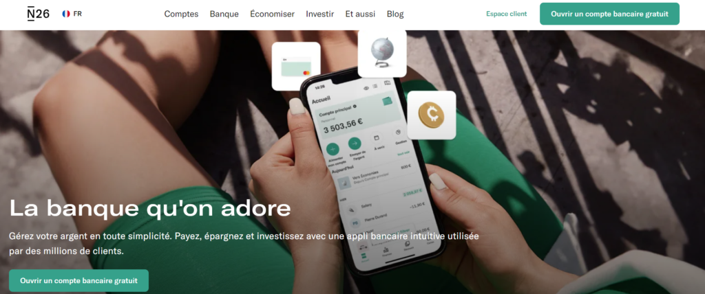 Top 5 des Meilleures Banques en Ligne pour Digital Nomads : N26