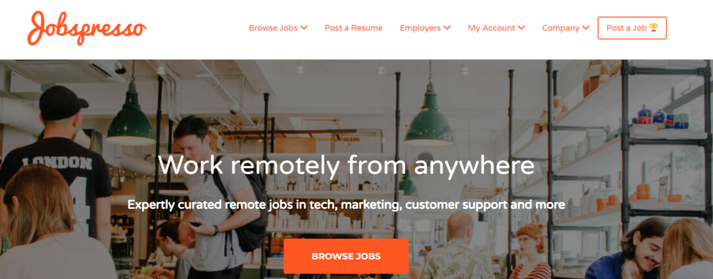 Trouver du travail en ligne en tant que digital nomad : Jobspresso