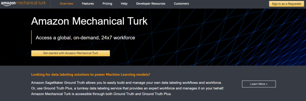 Trouver du travail en ligne en tant que digital nomad : Amazon Mechanical Turk