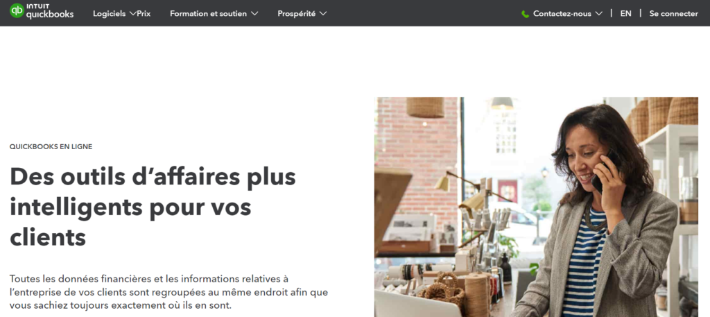 Les 10 Meilleures Plateformes pour Facturer ses Clients : QuickBooks