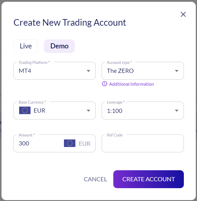 Débuter le trading : Création d'un compte Demo de trading